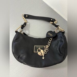 NWOT Juicy Couture Exclusive Rolling On Hobo Black Diamond Shoulder Bag